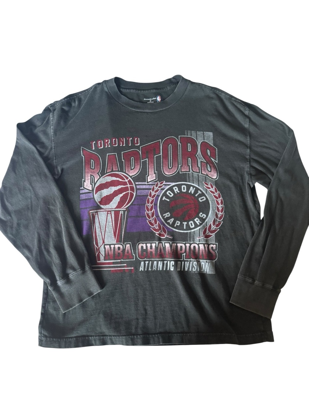 Abercrombie & Fitch Toronto Raptors NBA Champions Long Sleeve Tee M